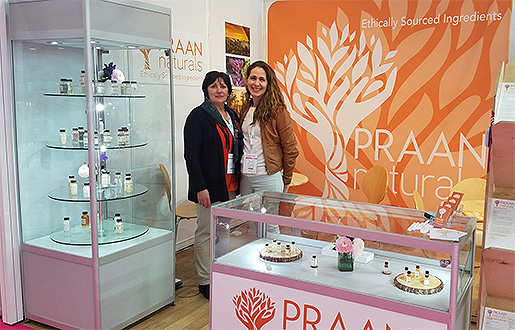 Praan Naturals at 2019 in-cosmetics Global (Paris, France)